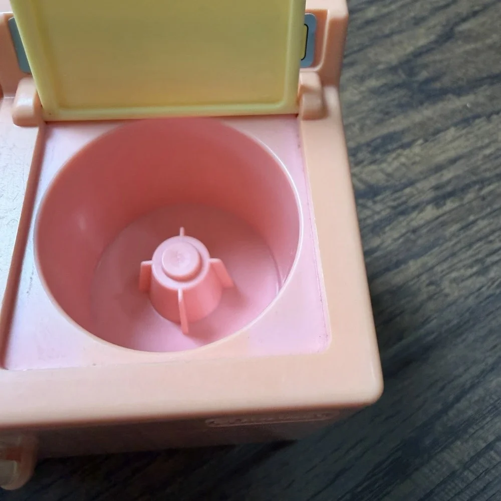 Playskool Dollhouse Washing Machine & Dryer‎ Spins W/ Basket Suds Soap Set 1990s